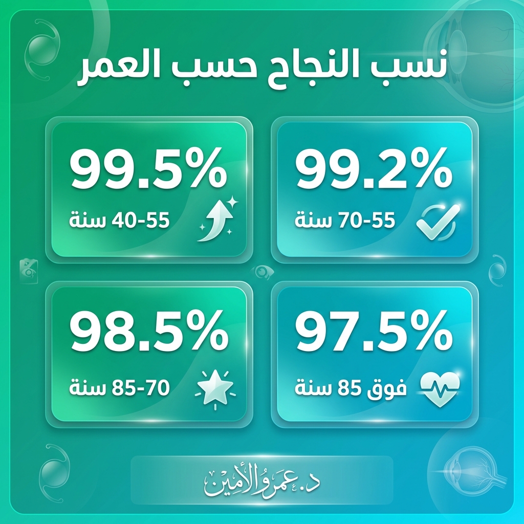 نسب النجاح حسب العمر - د. عمرو الأمين