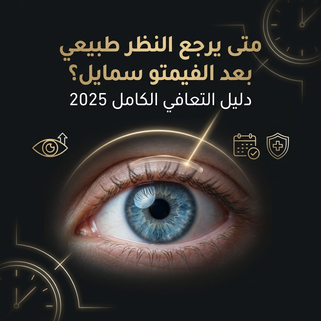 متى يرجع النظر طبيعي بعد الفيمتو سمايل - دليل التعافي الكامل