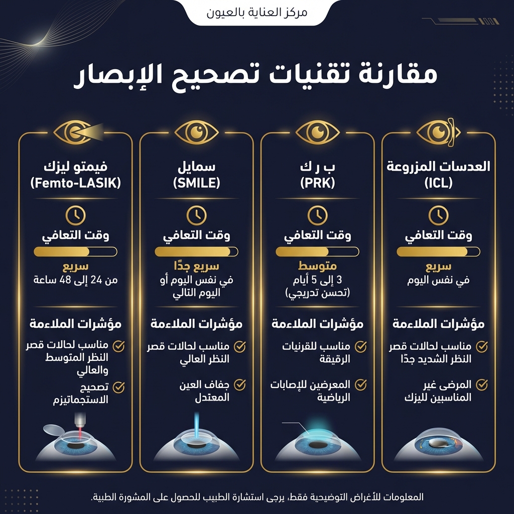 lasik types comparison infographic 1767973100010