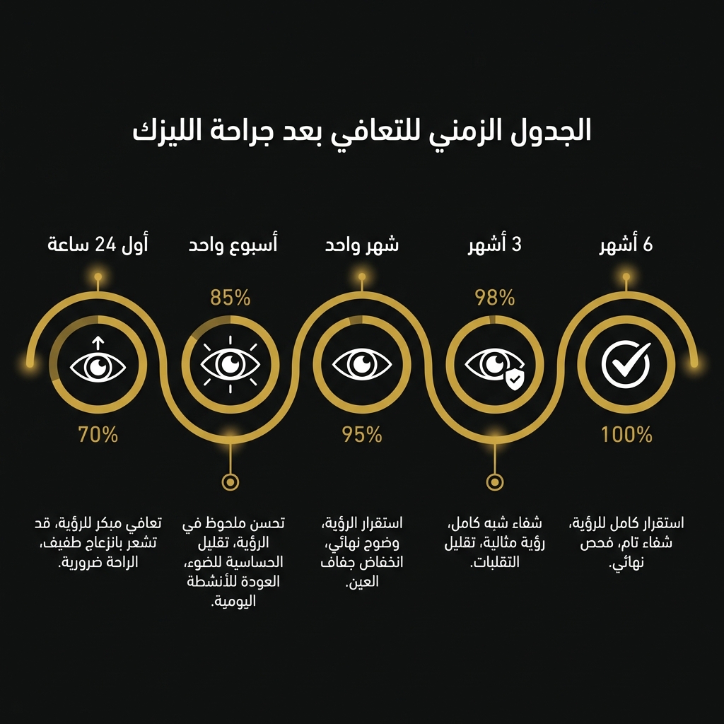 الجدول الزمني للتعافي بعد عملية تصحيح النظر